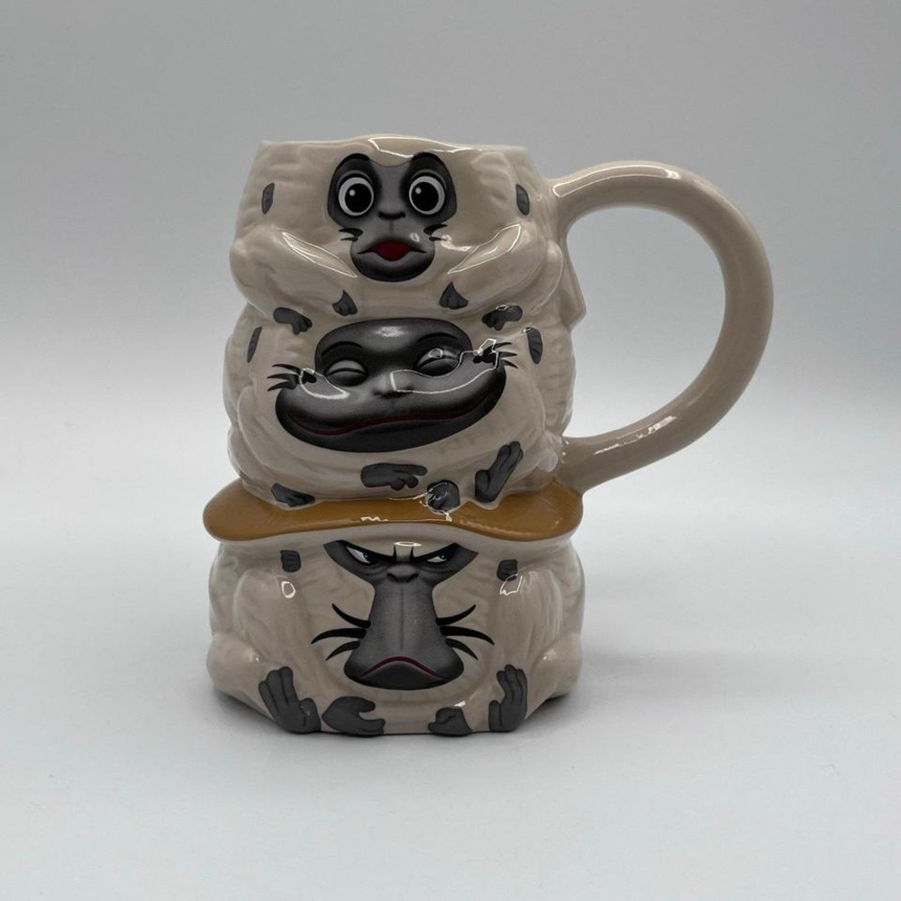 Disney Rafiki Lion King Three‎ Faces Ceramic Mug Stackable Character Cup